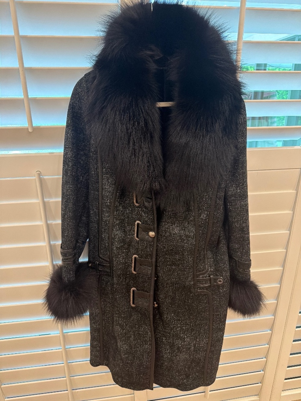 VINTAGE ITALIAN FUR/LEATHER COAT
